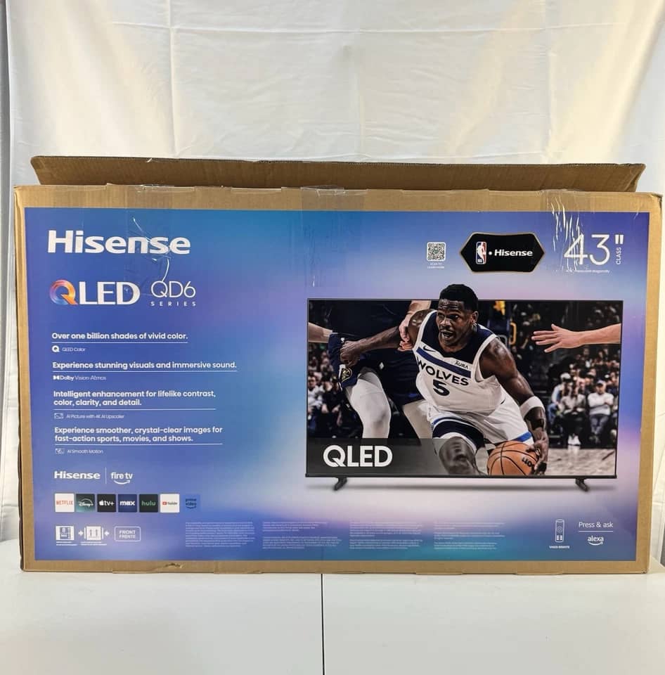 Hisense QD6 TVs Black New