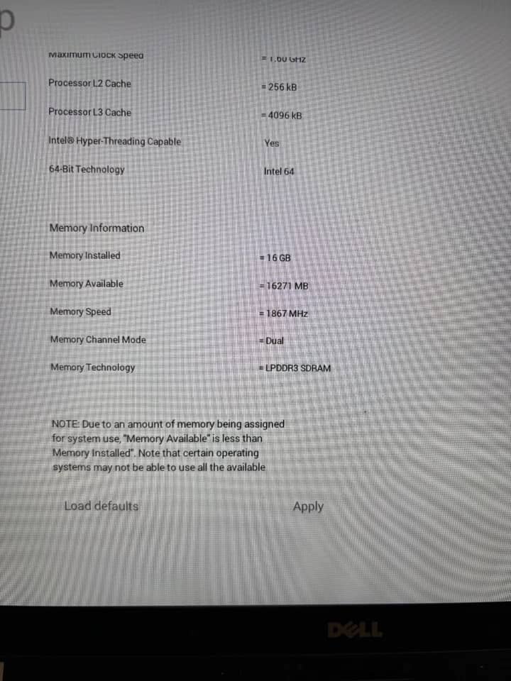 Dell XPS 13 9365 Computers 256GB 16GB For parts or not working