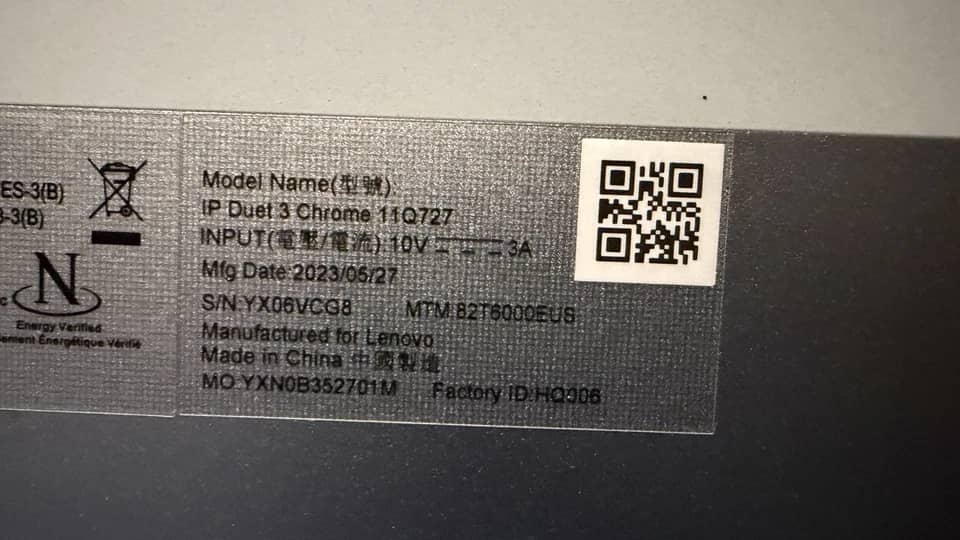 Lenovo Chromebook Duet 3 Computers 128GB 4GB New