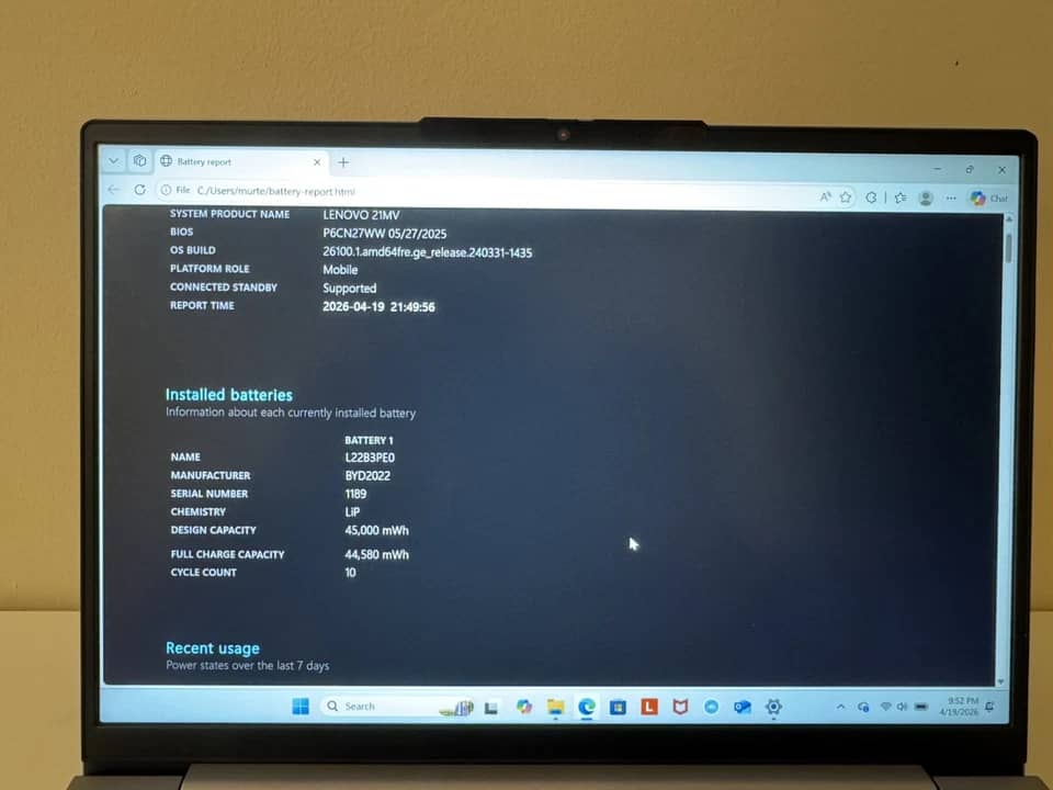 Lenovo 14G7 Computers 256GB 8GB Used - Good