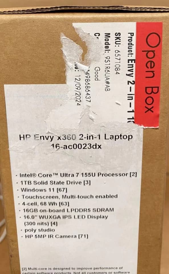 HP 16-ac Computers 1000GB 16GB Refurbished - Excellent