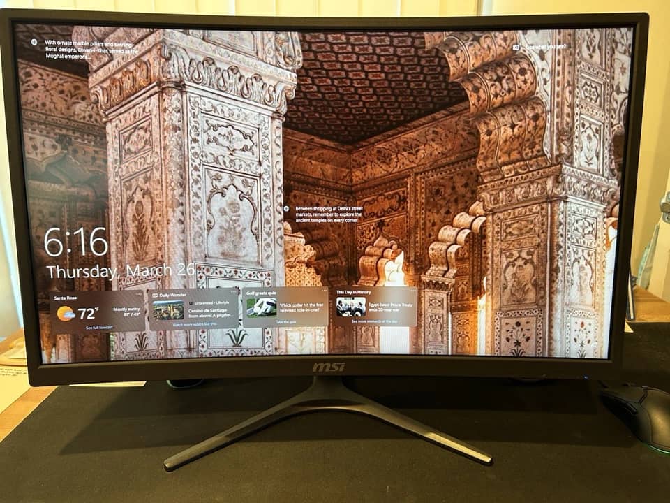MSI Optix G24C Monitors Black Used - Good