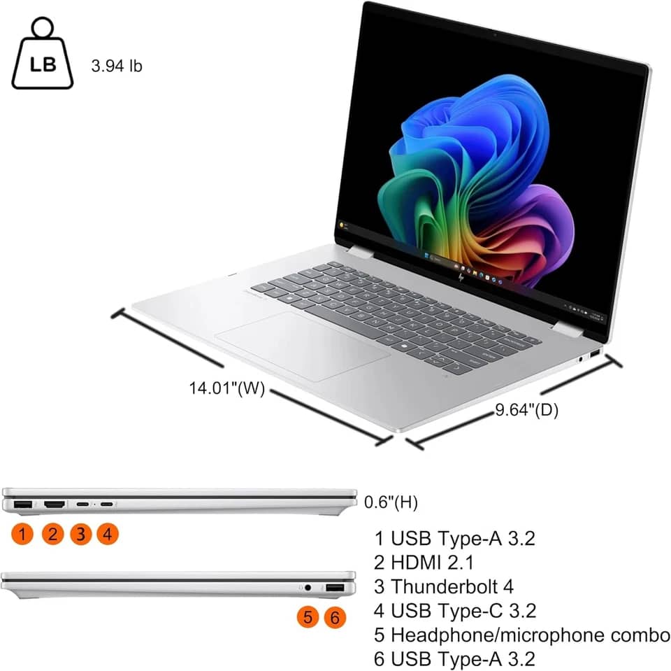 HP OmniBook 7 Flip 16 Computers 1TB 16GB New