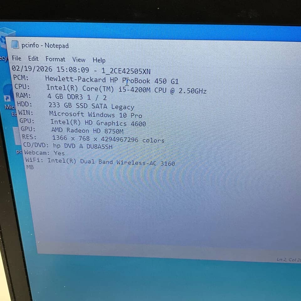 HP ProBook 450 G1 Computers 1TB 16GB Refurbished - Acceptable