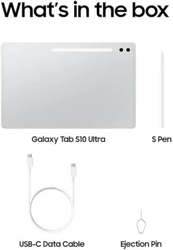 Samsung Galaxy Tab S10 Ultra Tablets Silver 512GB Refurbished - Excellent 14.6"