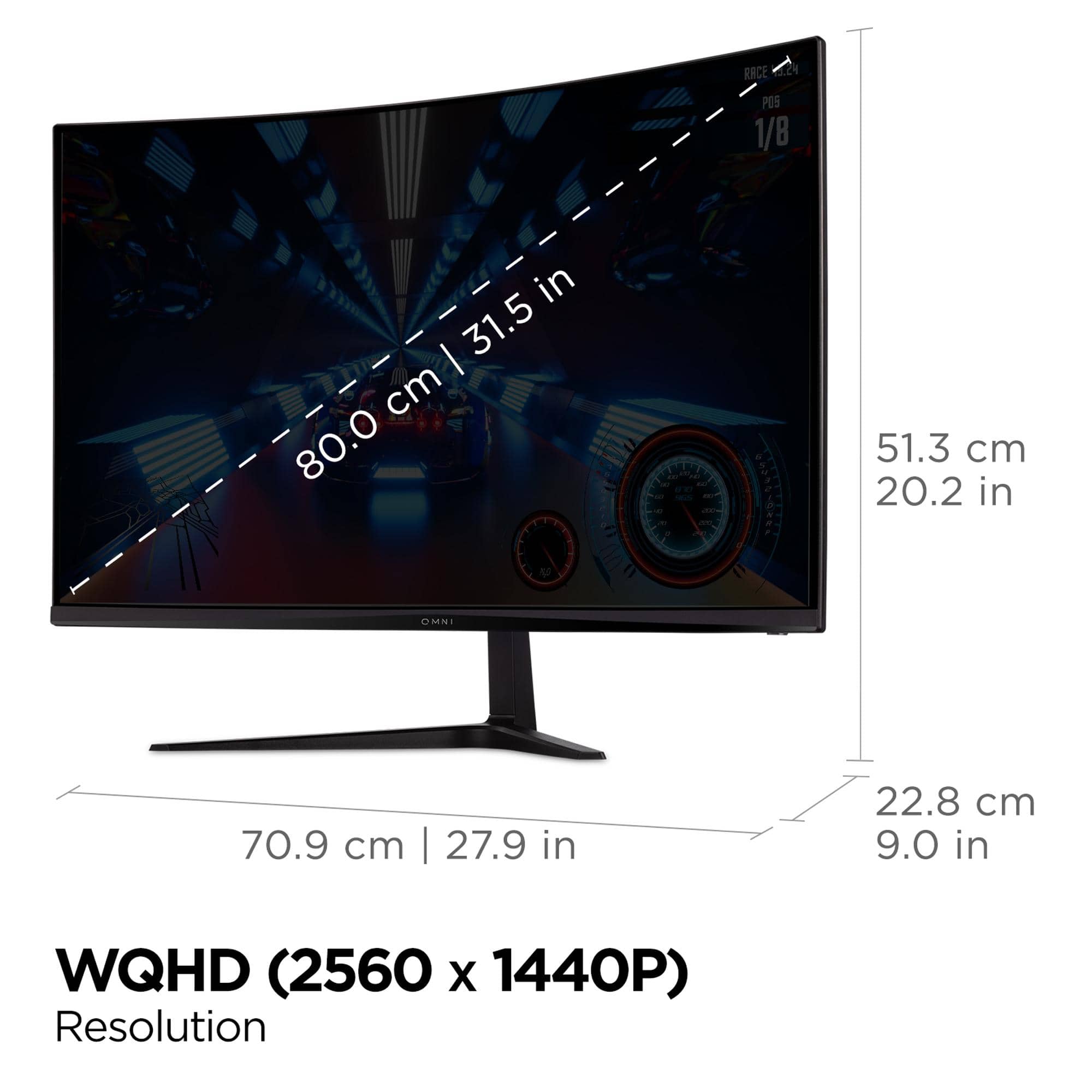 ViewSonic VX3218C-2K Monitors Black New