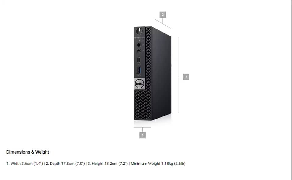 Dell OptiPlex 7070 Computers 1000GB 32GB Refurbished - Excellent