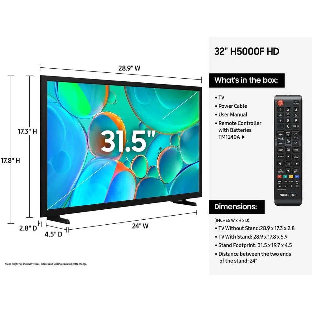 Samsung H5000F TVs 32 inch New