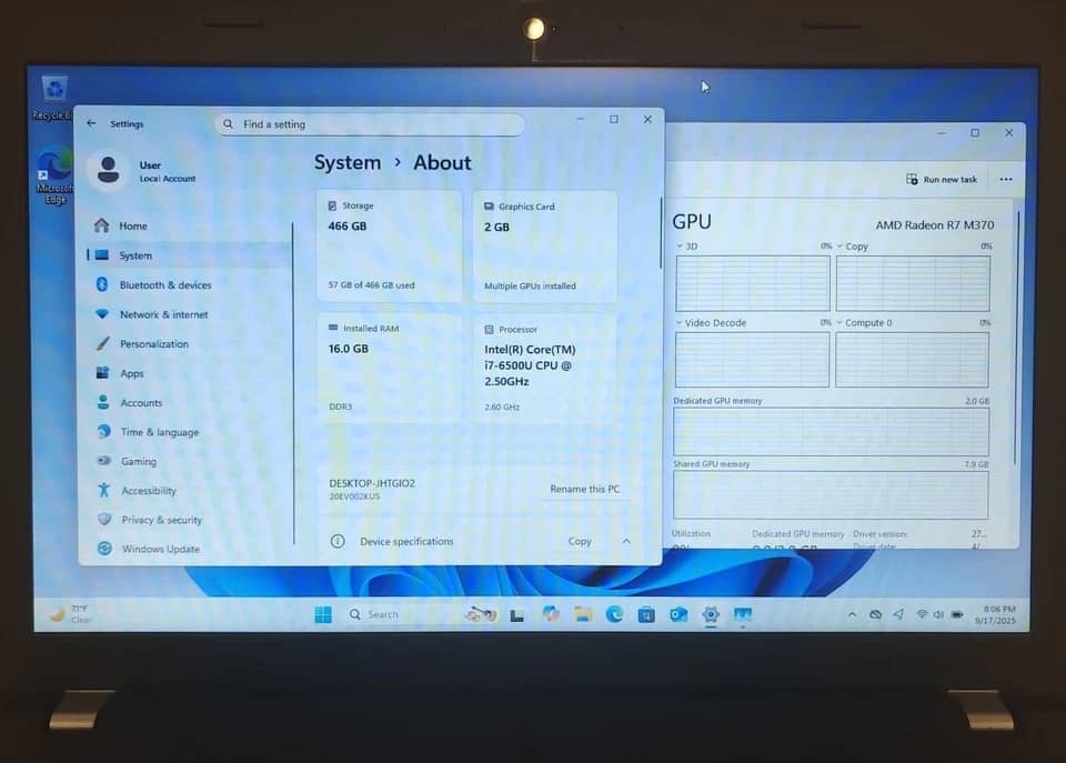 Lenovo ThinkPad E550 Computers 128GB 4GB Used - Good