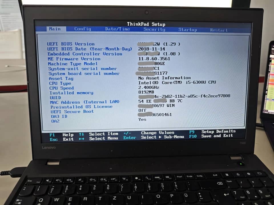 Lenovo ThinkPad T560 Computers 1TB 16GB Refurbished - Excellent