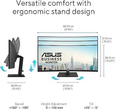 ASUS VA34VCPSR Monitors New