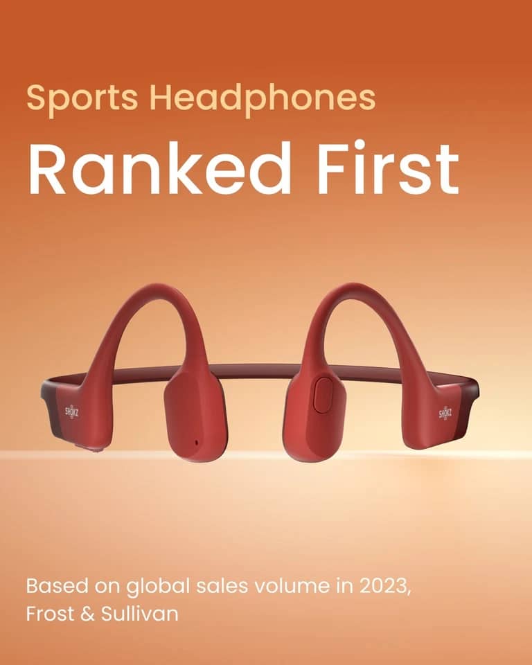 Shokz OpenRun Headphones & Earbuds Black New