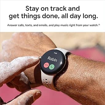Google Pixel Watch 2 Smartwatches Silver 41mm LTE Active Band New