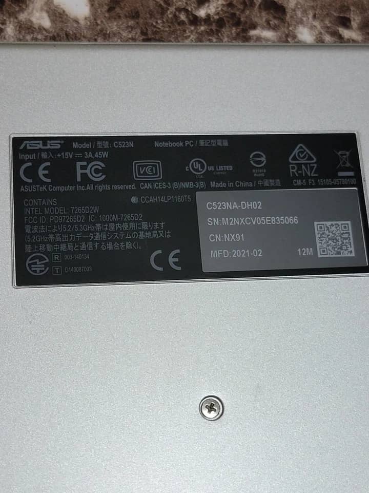 ASUS Chromebook C523NA Computers 32GB 4GB Open-Box Excellent