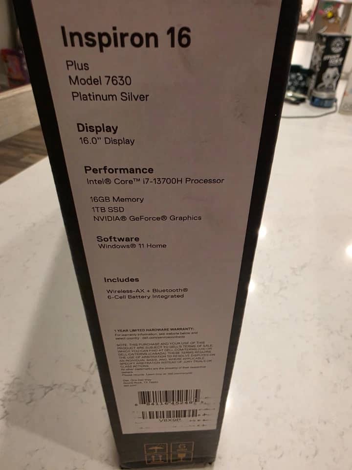 Dell Inspiron 7630 Computers New 1TB 8GB