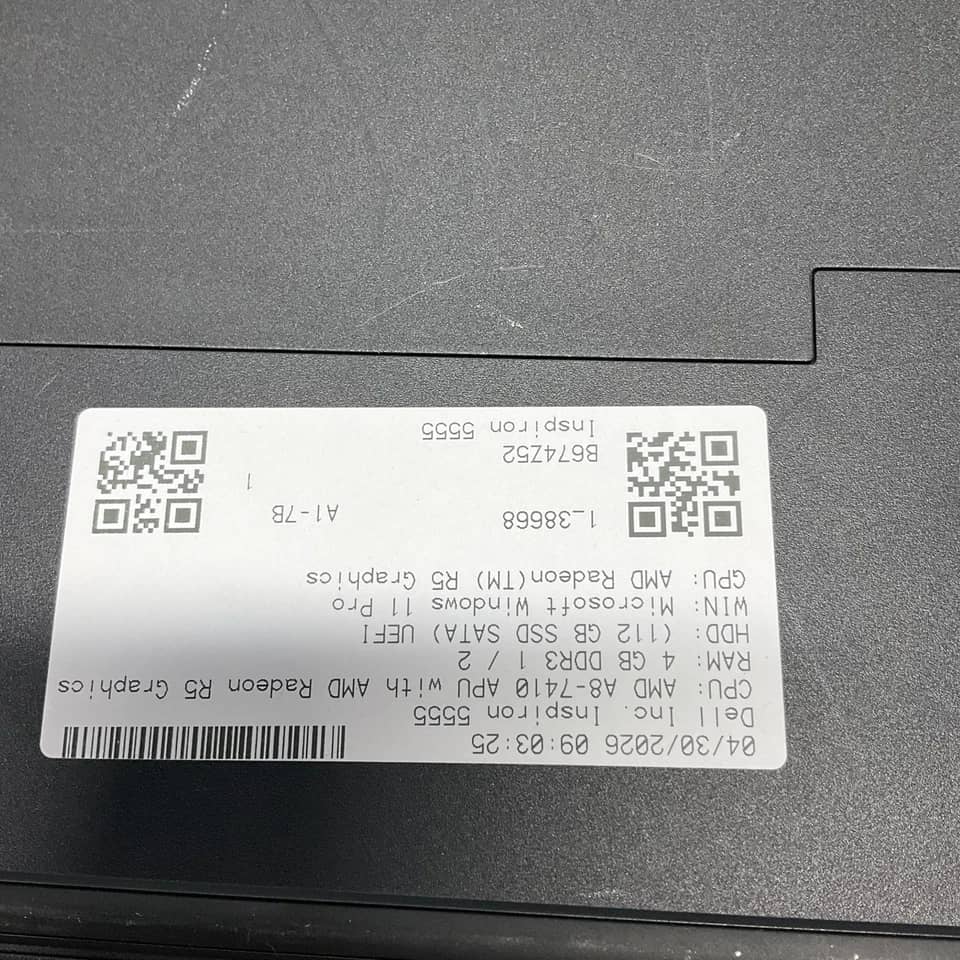 Dell Inspiron 5555 Computers 1TB 16GB For parts or not working