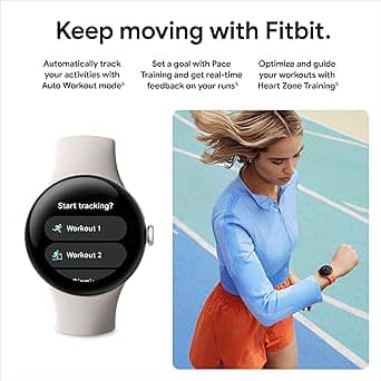 Google Pixel Watch 2 Smartwatches Silver 41mm LTE Active Band New