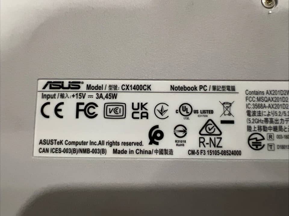 ASUS Vivobook X140 Computers 512GB 16GB New