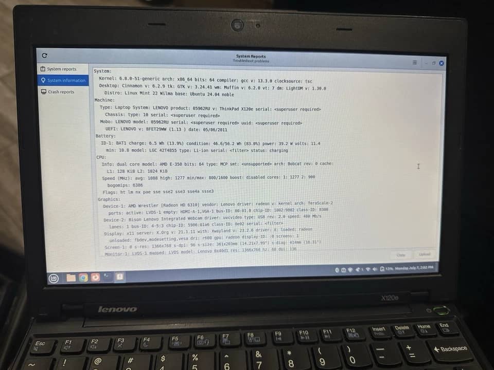 Lenovo ThinkPad X120E Computers 120GB 4GB Used - Good