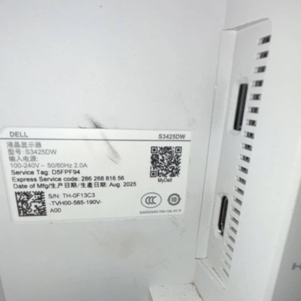 Dell S3425DW Monitors New