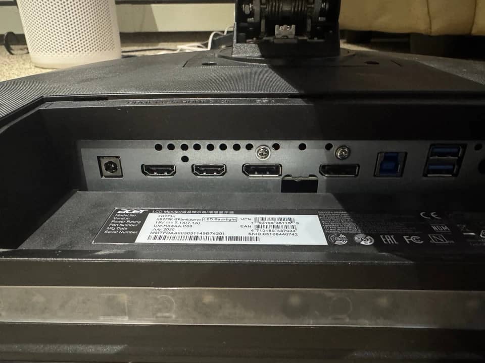 Acer XB273K Monitors Used - Good
