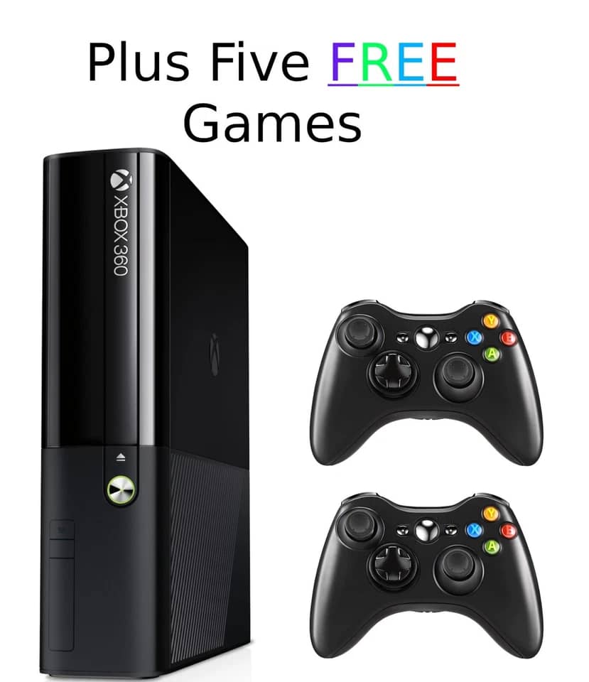 Microsoft XBOX 360 E Video Game Consoles Black 4GB New