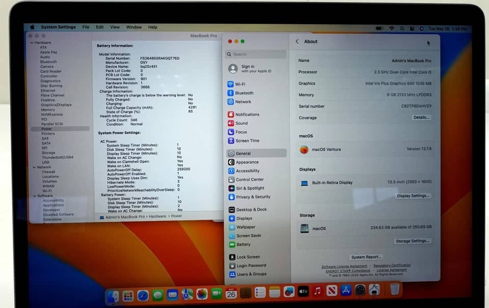 Apple MacBook Pro (2017) Computers 128GB Refurbished - Excellent