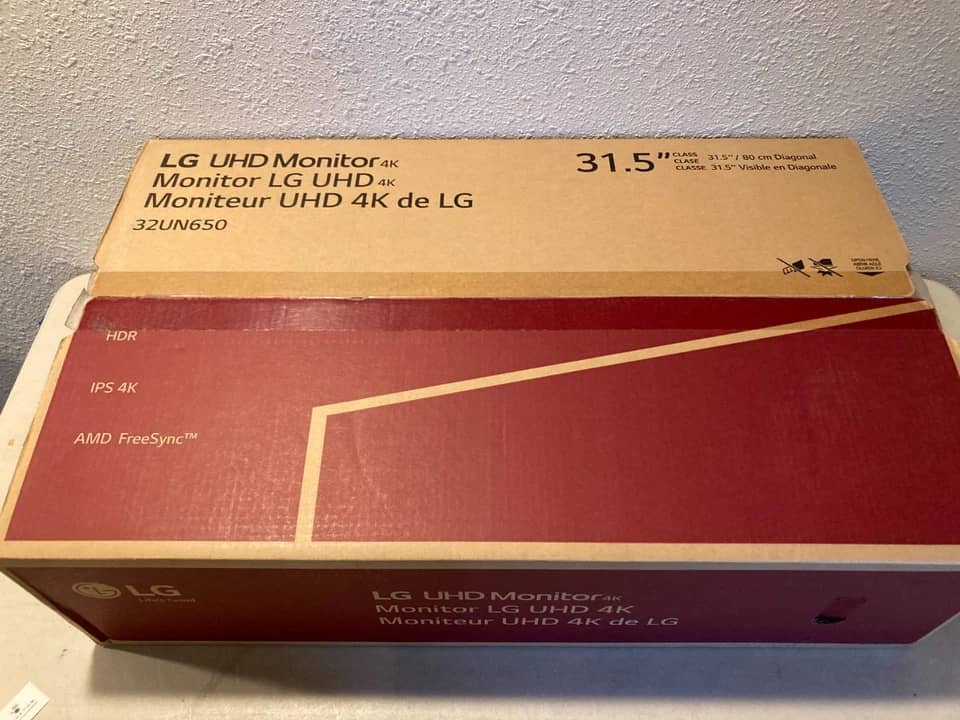 LG 32UN650 Monitors White New