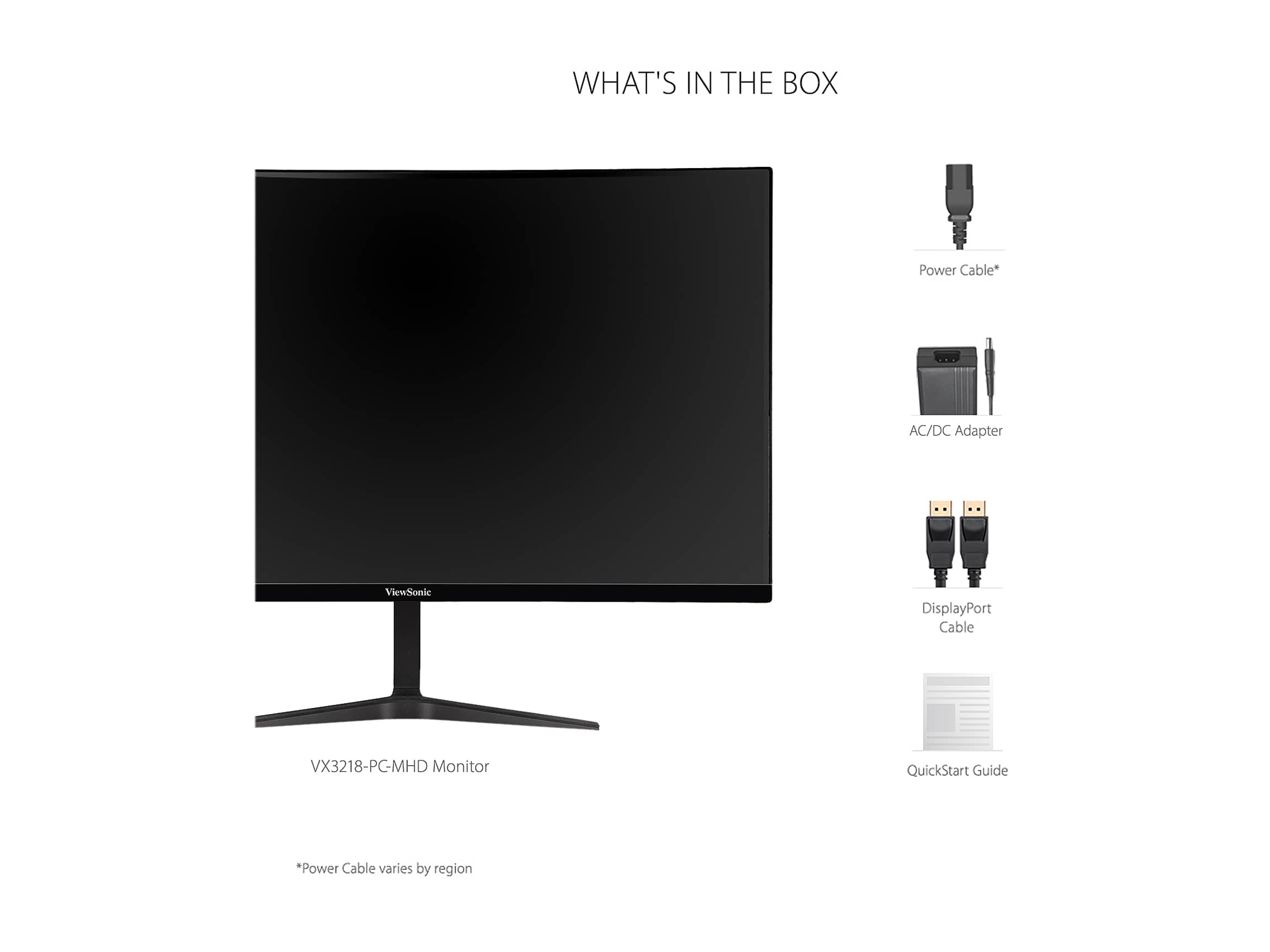ViewSonic VX3218-PC-MHD Monitors Black New