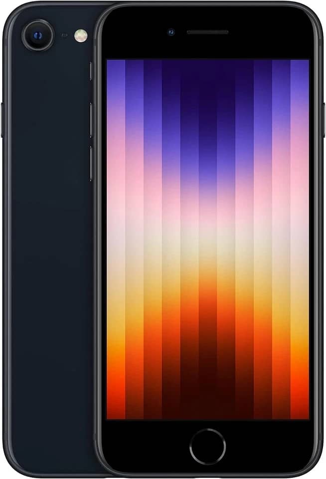 Apple iPhone SE (3rd Generation) Cell Phones Black AT&T 128GB Refurbished - Premium