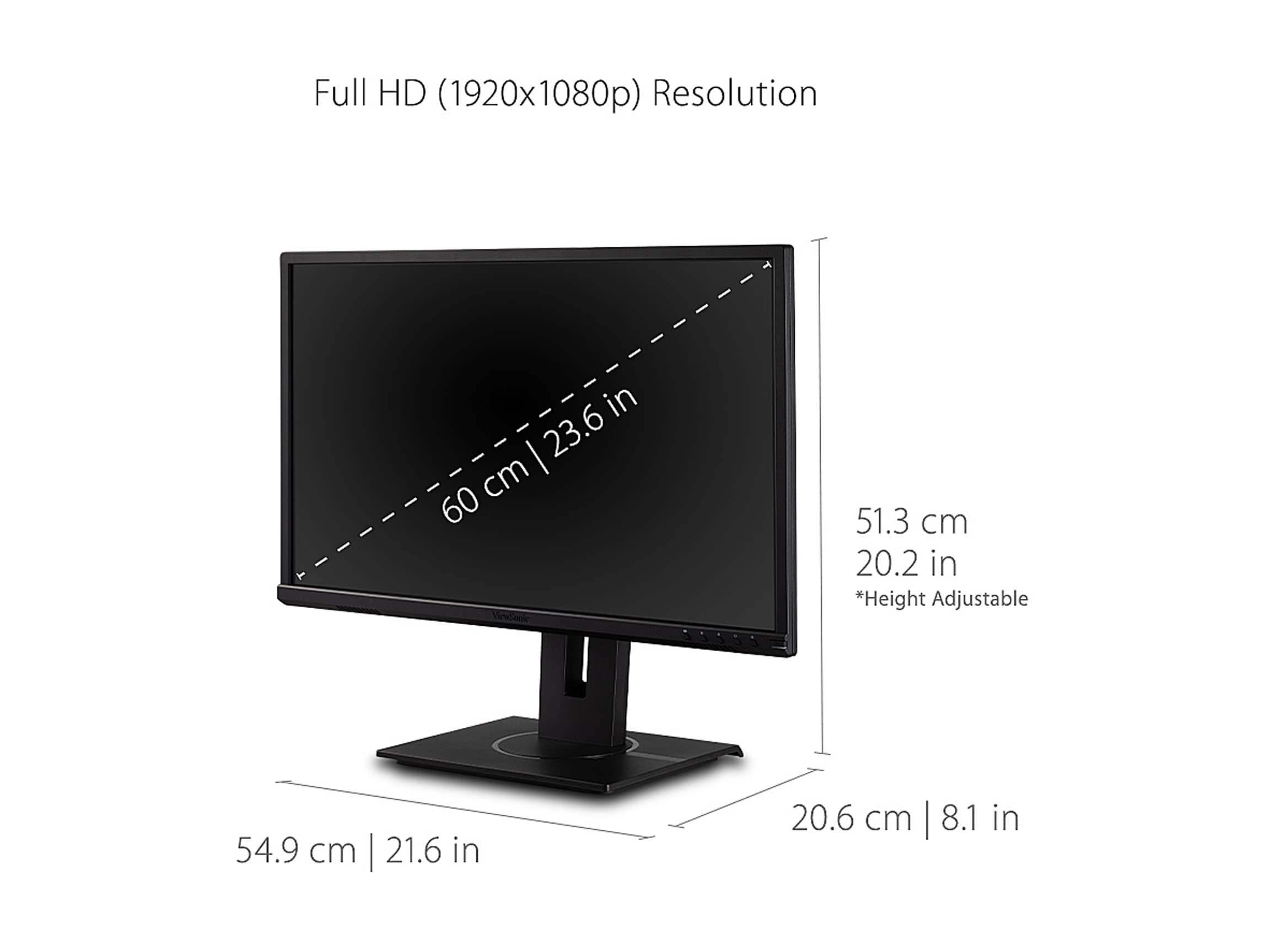 ViewSonic VG2440 Monitors Blue New