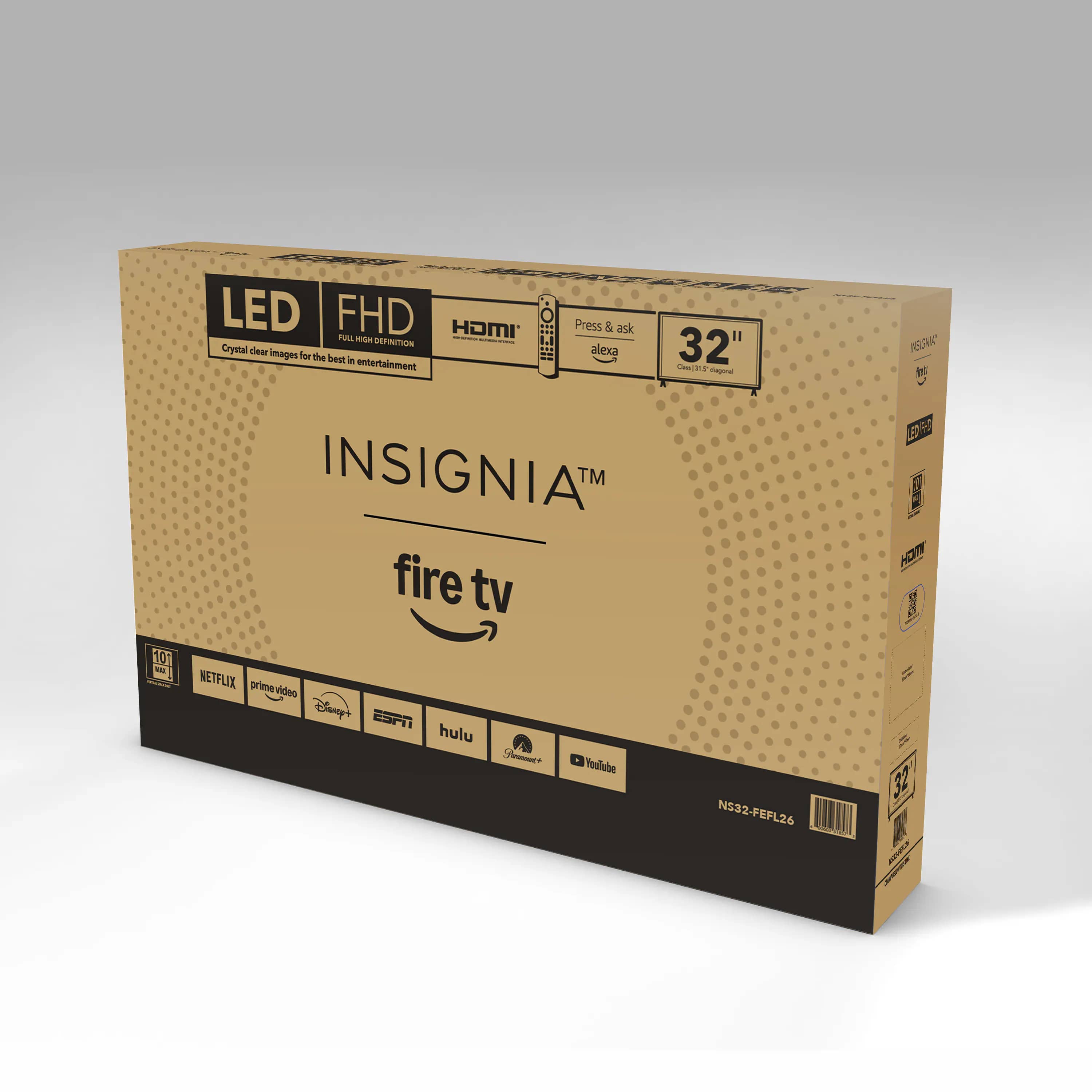Insignia FEFL26 TVs Black New
