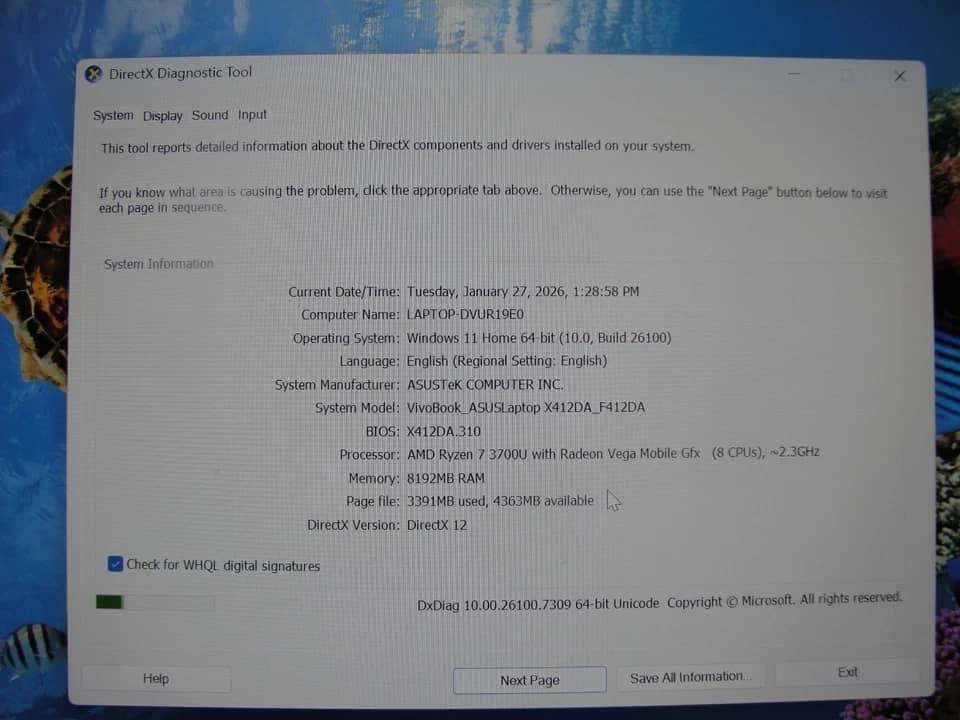 ASUS Vivobook F412DA Computers 1TB 12GB New