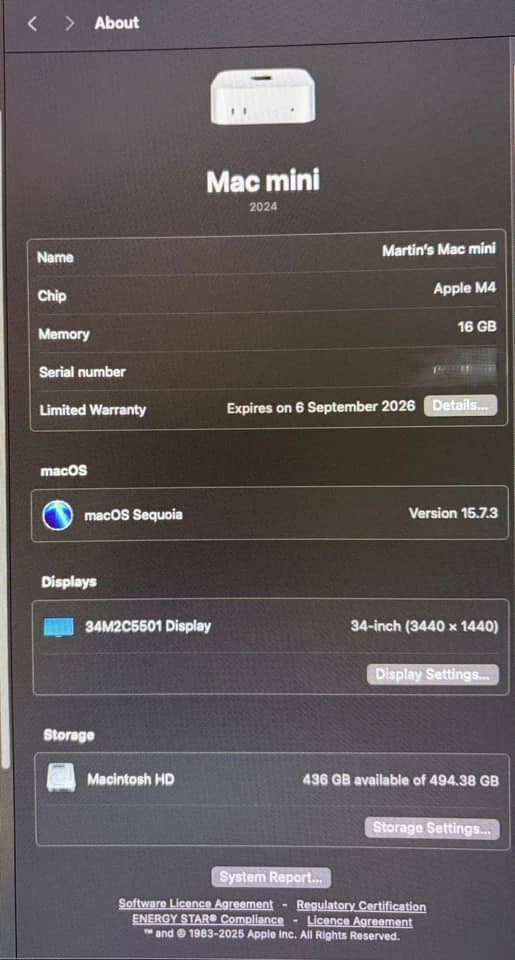 Apple Mac mini (2024) Computers 512GB 16GB New