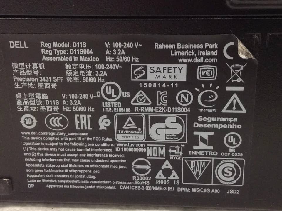 Dell Precision 3431 Computers 1000GB 32GB Refurbished - Excellent