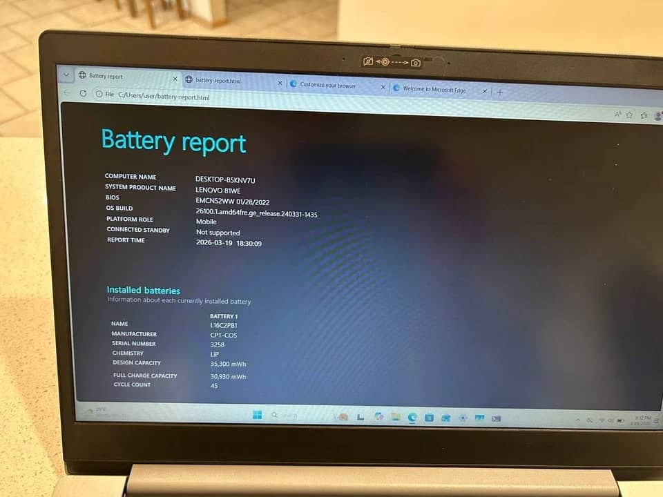 Lenovo IdeaPad 3 15 Computers 128GB 4GB Used - Good