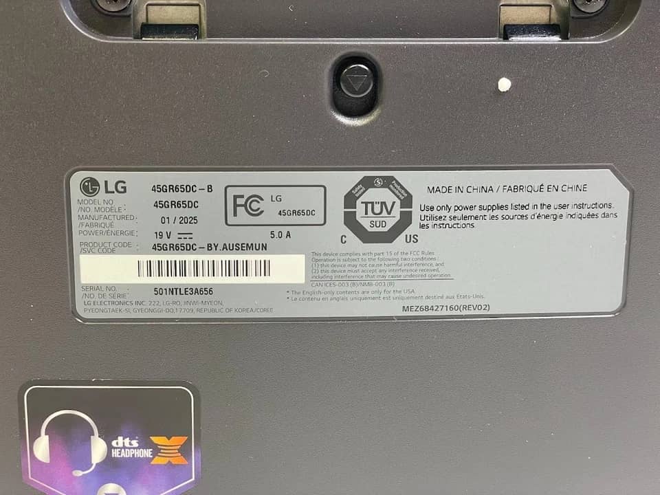 LG 45GR65DC-B Monitors Black New