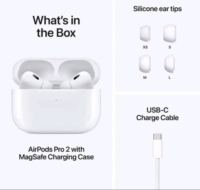 Apple AirPods Pro 2 Headphones & Earbuds White New