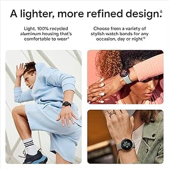 Google Pixel Watch 2 Smartwatches Silver 41mm LTE Active Band New