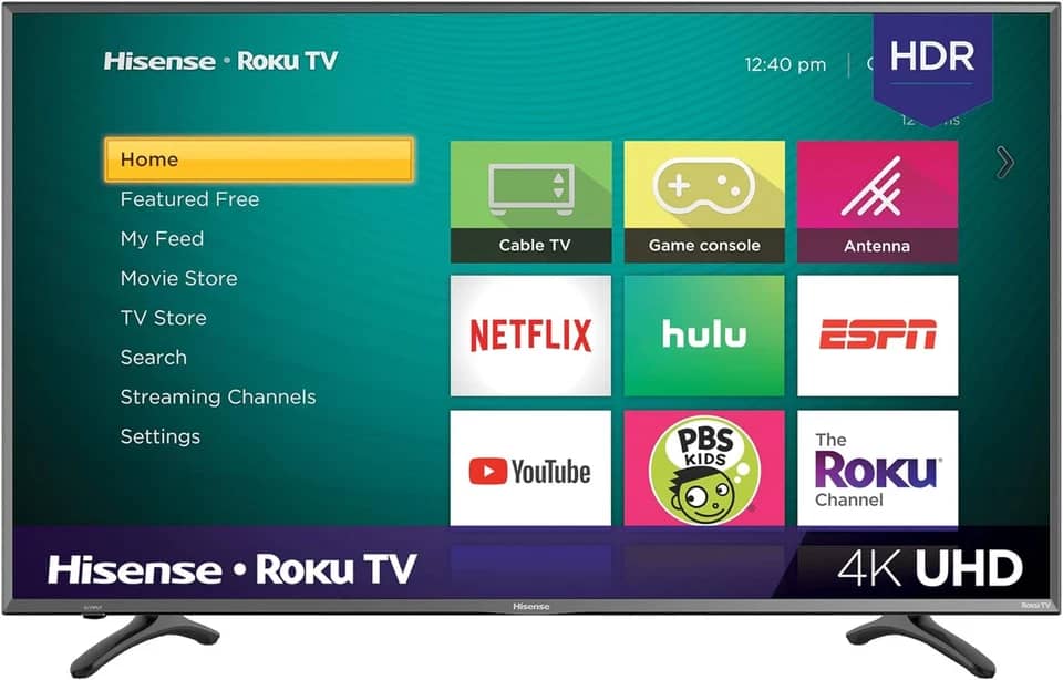 Hisense 50R7E TVs Black New
