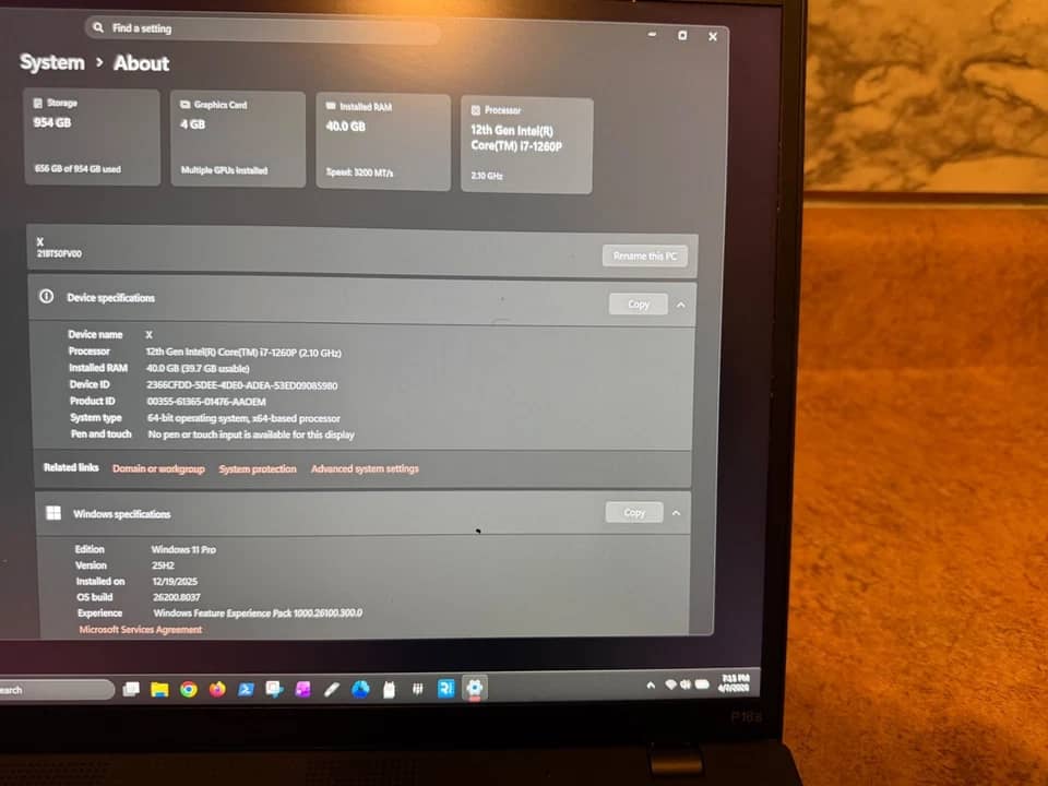 Lenovo ThinkPad P16s Gen 1 Computers 1TB 32GB New