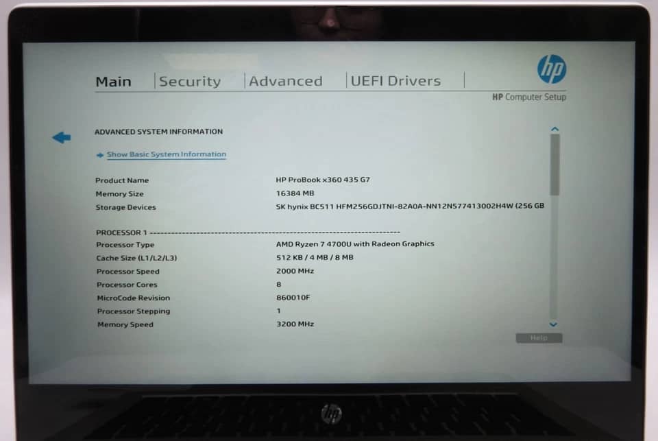HP ProBook 435 G7 Computers 256GB 16GB For parts or not working
