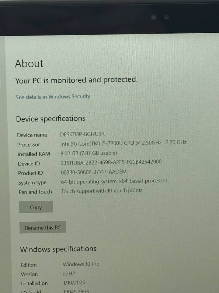 Dell Inspiron 15 7577 Computers 128GB Used - Good