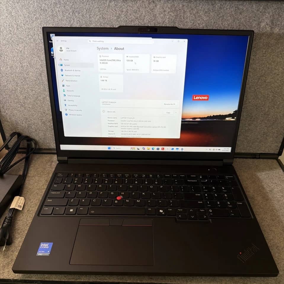 Lenovo ThinkPad P16 Gen 3 Computers 128GB New