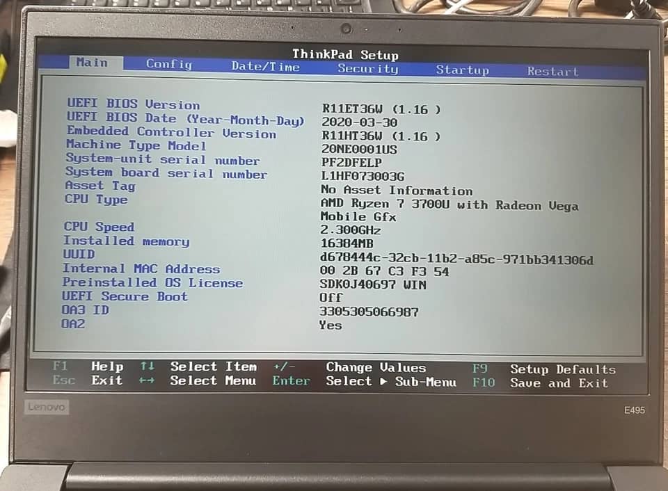 Lenovo ThinkPad E495 Computers 256GB 8GB New