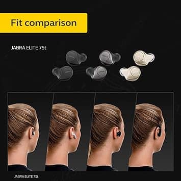 Jabra Elite 75t Headphones & Earbuds Black New