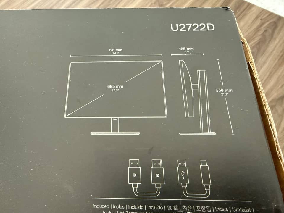 Dell U2724D Monitors Silver New