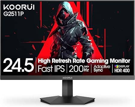 KOORUI G2511P Monitors Black New