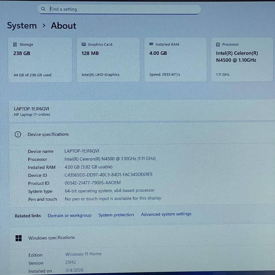 HP 17-cn Computers 1TB 16GB New
