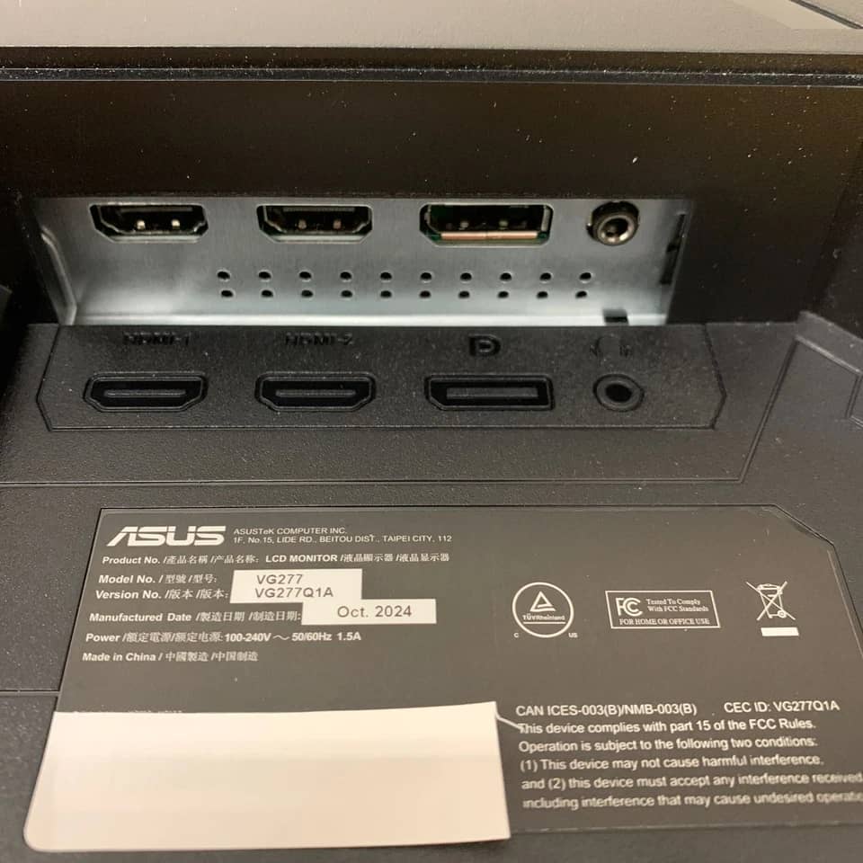 ASUS VG277Q1A Monitors Refurbished - Excellent